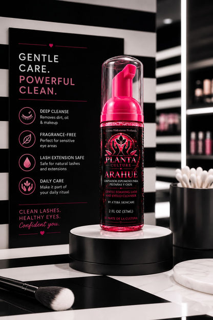 Arahué - Gentle Foaming Lash & Eyelid Cleanser